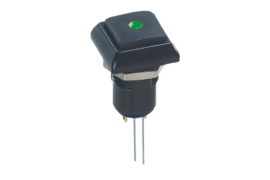  LEHİMLİ LEDLİ KARE SİYAH BUTON (IPC1SAD2L0G)